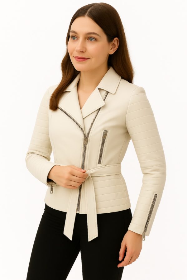 NEW Classic Black Women’s Leather Coat - Image 10