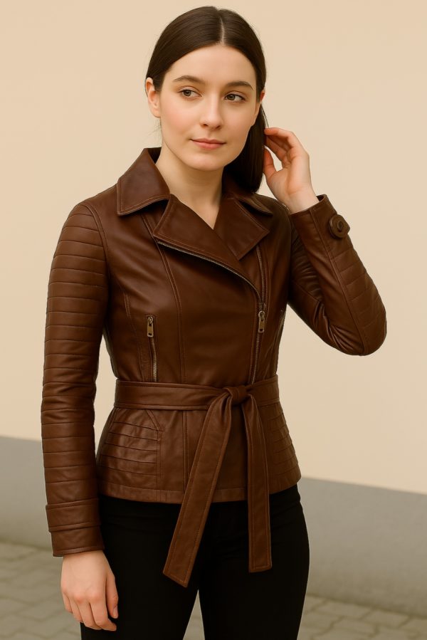 NEW Classic Black Women’s Leather Coat - Image 11