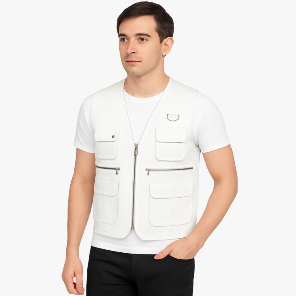 NEW Safari Brown& Black Leather Vest - Image 11