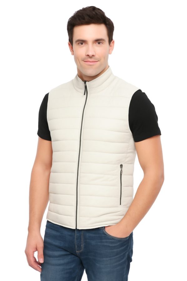 NEW White Genuine Leather Vest - Image 3