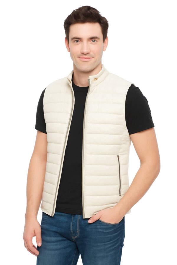 NEW White Genuine Leather Vest - Image 4