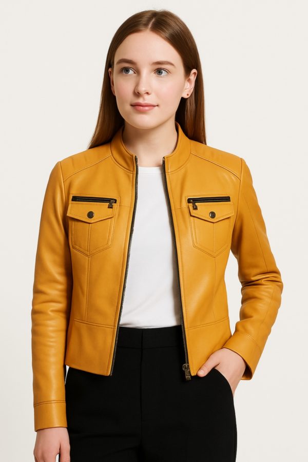 New Hot Women Leather Jacket - Image 4