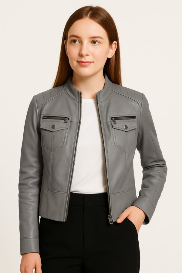 New Hot Women Leather Jacket - Image 5