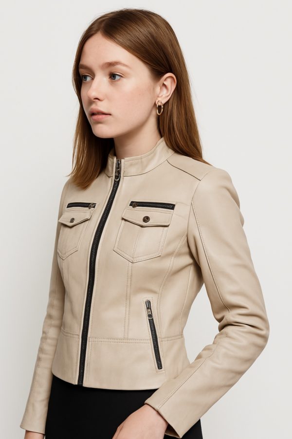 New Hot Women Leather Jacket - Image 7