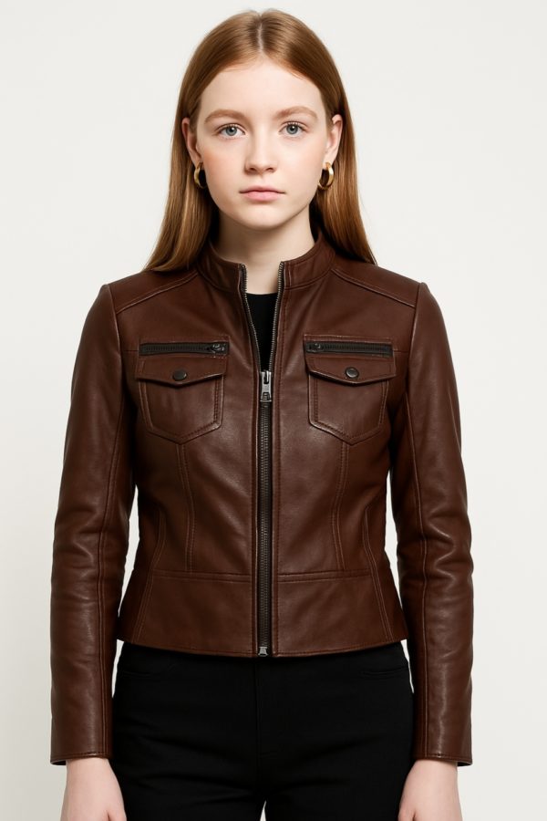 New Hot Women Leather Jacket - Image 9