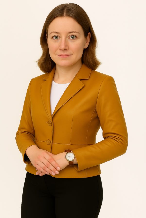 Women's Black Genuine Lamb Leather Jacket - Image 10